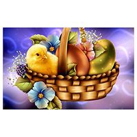 Meidexian888 Easter 5D Diamond Painting, 5D Embroidery Paintings Rhinestone Pasted DIY Diamond Painting Cross Stitch (A)