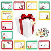 CCINEE Christmas Gift Tag Stickers Self Adhesive Xmas Festival Birthday Wedding Holiday Decorative Presents Wrapping Labels Decals 120 Pack