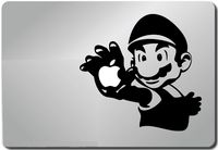 SUPER MARIO APPLE IN HAND-Apple Macbook Ipad Laptop Vinyl Decal Sticker Skin ...