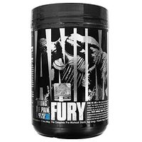 Animal Fury - Pre Workout Powder Supplement for Energy and Focus - 5g BCAA, 350mg Caffeine, Nitric Oxide, Without Creatine - Powerful Stimulant for Bodybuilders - Ice Pop - 30 Servings