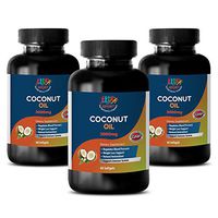 Weight Loss Pills for Women That Work Fast Belly Fat - Coconut Oil 3000Mg - Coconut Oil Pills - 3 Bottles 180 Softgels