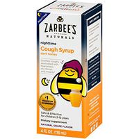 Zarbee's Naturals Children's Cough Syrup* with Dark Honey Nighttime, Grape Flavor, 4 Ounce Bottle