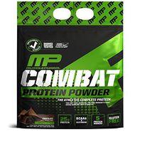 MusclePharm Combat Protein Powder, Essential Whey Protein Powder, Isolate Whey Protein, Casein and Egg Protein with BCAAs and Glutamine for Recovery, Chocolate Milk, 10-Pound, 129 Servings
