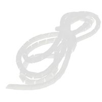 uxcell 4M Long Spiral Wrapping Band Cable Manager Cover Protector White