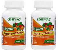 Deva Vegan Multivitamin & Mineral Supplement One Daily Tablets, 90 Count (2 Pack)