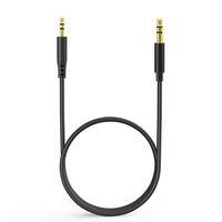 Haoos Bose 3.5mm - 2.5mm Male Replacement 5N OFC Inside Upgrade Audio Cable for Bose oe2 / oe2i / AE2 /QC25 QC35 Headphones fit Samsung Sony Xiaomi Huawei and iPhone 5S/6S(Without Mic 4.4FT-Black)