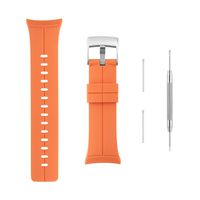 Sencato Suunto Spartan Ultra HR Luxury Version Soft Silicone Replacement Band, Wrist Strap(Orange)