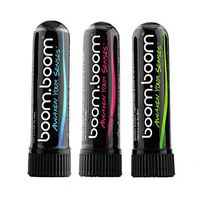 Aromatherapy Nasal Inhaler (3 Pack) by BoomBoom | Boosts Focus + Enhances Breathing | Provides Fresh Cooling Sensation | Made With Essential Oils + Menthol (Variety Pack)