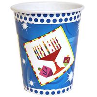 Hanna K. Signature Collection 24 Count Happy Chanukah Hot/Cold Paper Cup, 9-Ounce