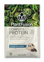 PlantFusion Complete Plant-Based Protein Powder, Gluten Free, Vegan, Non-GMO, Packing May Vary, Cookies N CrÃ¨me, 12 Single Servings, 1.06 (Pack of 12)