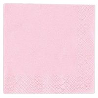 3 Each: Baby Pink Beverage Napkins (3 Packs of 50 = 150)