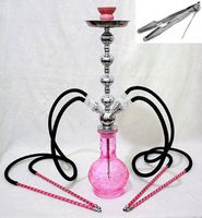 Sale 4 hose 26" Pink Hookah shisha nargila hookas narguile nargile glass vase
