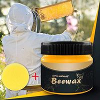Wood Seasoning Beewax Multipurpose Natural Beeswax - Furniture Care Complete Solution Beeswax Polish,Home Cleaning Polished Waterproof and Wear-Resistant Beeswax Polish,for Wood & Furniture