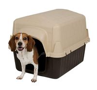Aspen Pet Petbarn Dog House Snow and Rain Diverting Roof Raised Floor No-Tool Assembly 4 Sizes Available (Styles may vary)