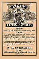 An extract of beef citrate of iron and sherry wine combined in this cure for loss of appetite and general prostration Poster Print by unknown (18 x 24)