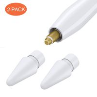 Replacement Tips Compatible with Apple Pencil 2 Gen iPad Pro Pencil - Apple Pencil iPencil Nib for iPad Apple Pencil 1 st/Pencil 2 Gen White 2 Pack