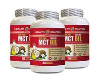 Metabolism Booster and Appetite suppressant - MCT Oil 3600MG - 100% Pure - mct Oil Capsules Best Seller - 3 Bottles 450 Softgels
