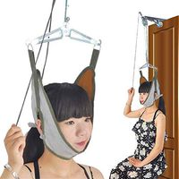 GHzzY Over Door Cervical Traction Device Unit Kit - Neck Stretcher & Spinal Decompression Device for Neck Pain Relief & Shoulder Correction