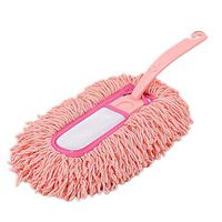 NingNing Feather duster, household microfiber duster duster duster dust remover for cars electrostatic duster, short-duster cleaning Dusting Tools (Color : Pink)
