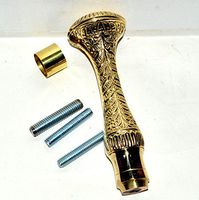 Nautical World Walking Stick with Victorian Brass Handle Fancy Dress Cane .8