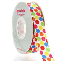 7/8" Candy Dots Grosgrain Ribbon 25yd