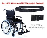 New Karman LT-980 ( LT-980-SI ) Ultra Lightweight Wheelchair with Swing Away Footrest in Silver, 18" Seat Width 24 lbs.