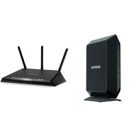NETGEAR Nighthawk Smart WiFi Router (R6700) - AC1750 Wireless Speed (up to 1750 Mbps) | Up to 1500 sq ft Coverage & Cable Modem CM700 Compatible with All Cable Providers Including Xfinity by Comcast
