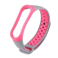 MIMEI Replacement Band for Xiaomi Mi Band 4, Breathable Sport Silicone Wristbands Bracelet for Woman Men Ventilate Sport Soft Wristband Wrist Strap (10 X 6 X 3 cm, Pink)