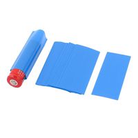 uxcell a15060100ux0642 20 Pcs 18.5mm Dia PVC Heat Shrink Tubing Blue for 1 x 18650/18500 Battery Pack of 20