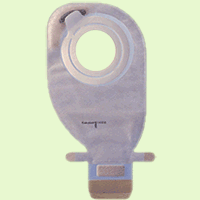 Assura AC EasiClose 2-Piece Drainable Pouches - (R) Transparent, Medium/Maxi without filter, 1 7/8" (48mm) - Box of 20