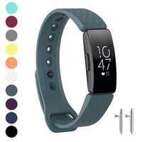 Watbro Compatible with Fitbit Inspire HR Bands/Fitbit Inspire Band, Adjustable Soft Silicone Waterproof Inspire Straps for Women Men Sports Replacement Wristband for Inspire/Inspire HR Fitness Tracker