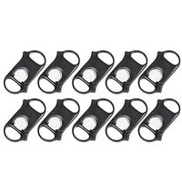 Cigar cutter Black Stainless Steel Dual Blade Regular Circle (10 Pack)