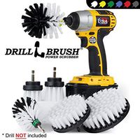 Drill Brush – Ultimate Car Wash Kit - Cleaning Supplies – Car Carpet - Truck Accessories - Wheel Brush - Motorcycle Accessories - Car Mats - Spin Brush - Interior Leather, Vinyl, Upholstery, Fabric