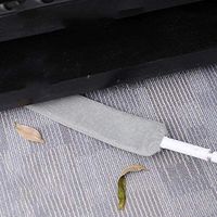 Meltset M Dust Brush Retractable Gap Dust Cleaning Artifact Removable Washable Telescopic Dust Collector Brush Reusable Microfiber Hand Duster for Home Bedroom Kitchen, Set 2