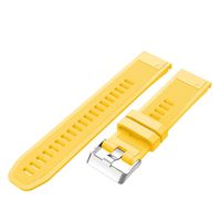 Veepola New Soft Silicone Quick Install Strap Wristband Replacement Watch Bands for Garmin Fenix 5X GPS Watch (Yellow)