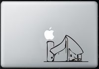 Le Corbusier's Ronchamp Architecture - Sticker Decal MacBook, Air, Pro All Models,dec.
