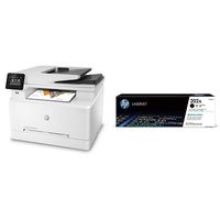 HP LaserJet Pro M281fdw All in One Wireless Color Laser Printer (T6B82A) with Standard Yield Black Toner Cartridge