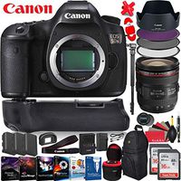 Canon EOS 5DS DSLR Camera with 24-70mm Lens - 50.6 Mega Pixels - HD Video - Dual Digic Processors - Battery Grip - 2X 16GB Memory Cards - 2 Extra Batteries -Camera Backpack - Extreme Bundle