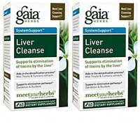 Gaia Herbs Liver Cleanse Liquid Phyto-Capsules, 60 Count (2 Pack)