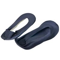 yagaga Arch Support 3D Socks Foot Massage Health Care for Women Summer Autumn Orthopedic Arch Support Cushion Padding No Show Nylon Socks (Black)