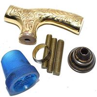 Eve.Store Solid Brass Handle Antique Style Victorian Wood Walking Stick Cane Gifts