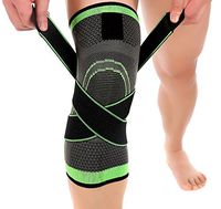 Wanson Knee Bracket Fitness Run Men And Women Adjustable Knee Bracket Gray Green Stripe Knee Bracket Size L