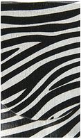 Boston International Silver Zebra Pocket Tissue Holder