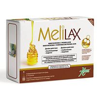 Aboca Melilax 6 Micro Enemas X 10g. With Honey for Adult & Teenagers Promelaxin