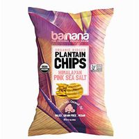 Barnana Organic Plantain Chips - Himalayan Pink Salt - 5 Ounce - Barnana Salty, Crunchy, Thick Sliced Snack - Best Chip For Your Everyday Life - Cooked in Premium Coconut Oil
