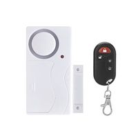 Gilroy Wireless Magnetic Stripe Anti-Theft Remote Control Door Window Security Alarm Home Security White FK-9806