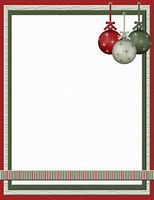 Christmas Ornaments Stationery Printer Paper 26 Sheets