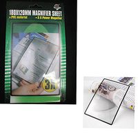 Full Page Magnifying Sheet 3X Fresnel Lens 300% Magnification Reading Vision Aid