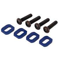 Traxxas 7759 Blue-Anodized Aluminum Motor Mount Washers, 4x18mm (set of four)