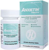 HelloLife Anxietin Tablets - Anxiousness & Panic Symptom Relief - for The Safe, Temporary Relief of: Episodes of Fearfulness + Nervousness + Worry + Hypersensitivity + Social Fear + Panic
